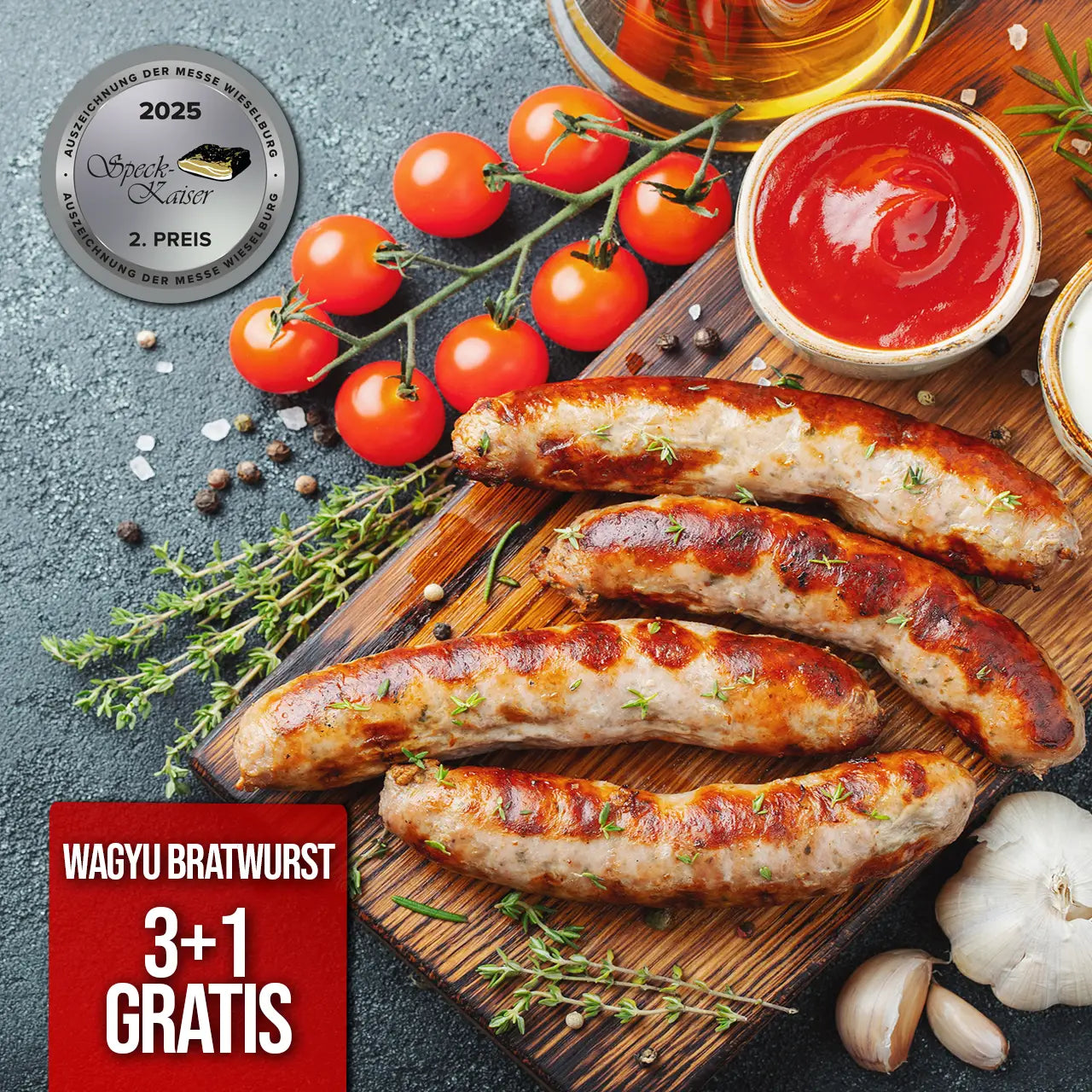 Wagyu Bratwurst 3+1 tiefgekühlt
