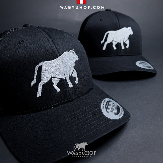 Wagyuhof FlexFit Cap white Bull