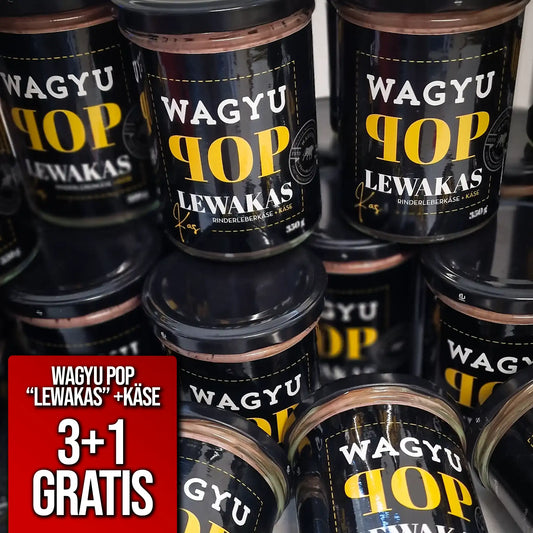 Wagyu POP Rinder-Käseleberkäse (100% Rindfleisch) 3+1 Gratis
