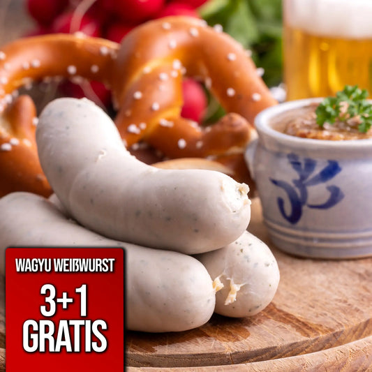 Wagyu Weißwurst 3+1 Gratis