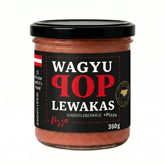 Wagyu POP Rinder-Pizzaleberkäse (100% Rindfleisch)