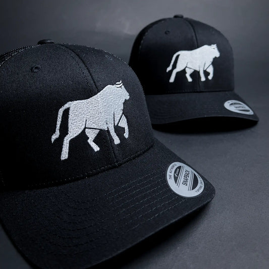 Wagyu Flex Fit Cap White Bull