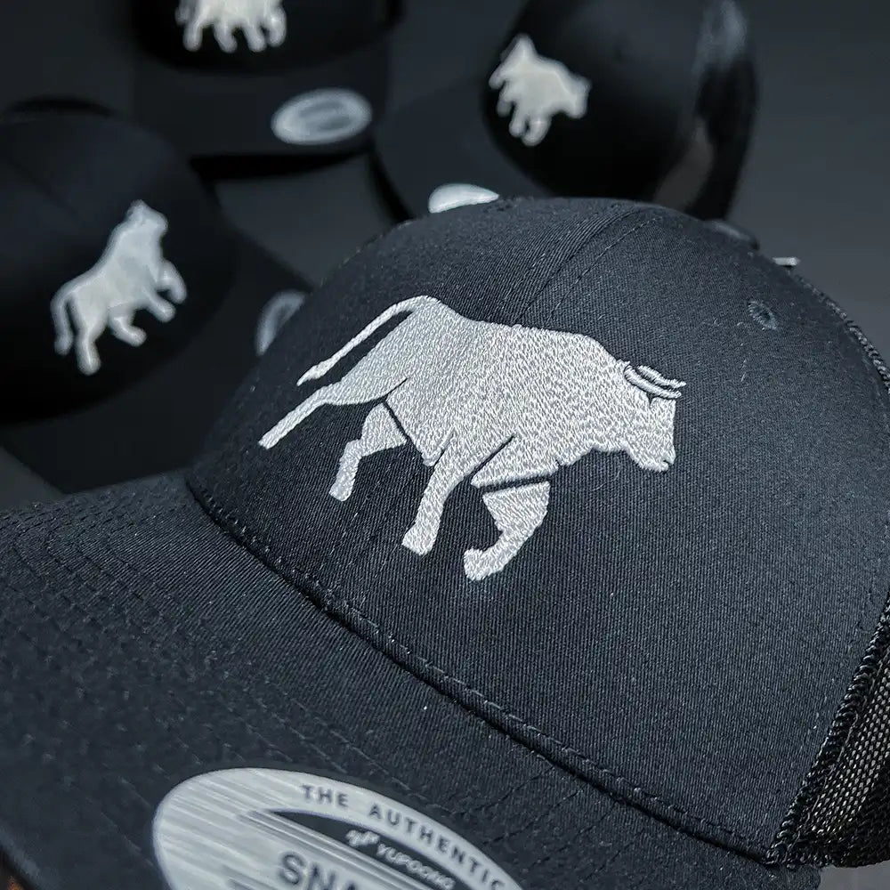 Wagyu Flex Fit Cap White Bull